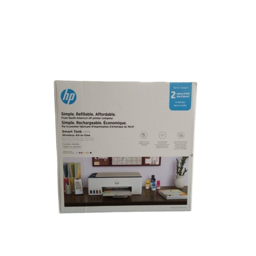 HP Smart-Tank 5000 Wireless All-in-One Ink-Tank Printer with up to 2 years of ink included, mobile print, scan, copy, white, 17.11 x 14.23 x 6.19