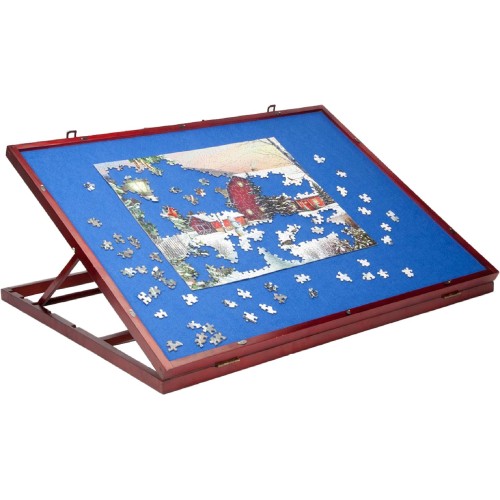 Bits and Pieces - Puzzle Expert Tabletop Easel - Non-Slip Felt Work Surface Puzzle Table Accessory to Put Together Your Jigsaws