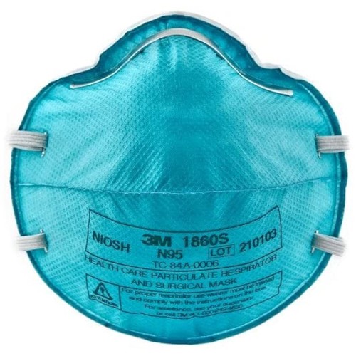 3M Health Care 1860S Particulate Respirator Mask Cone, Molded, Small (Pack of 120)