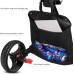 JANUS Golf Cart, Foldable Golf Push cart, Golf Bag cart，Golf Pull cart with Phone Holder and Storage Bag