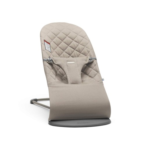 BabyBjörn Bouncer Bliss, Sand Gray, Cotton