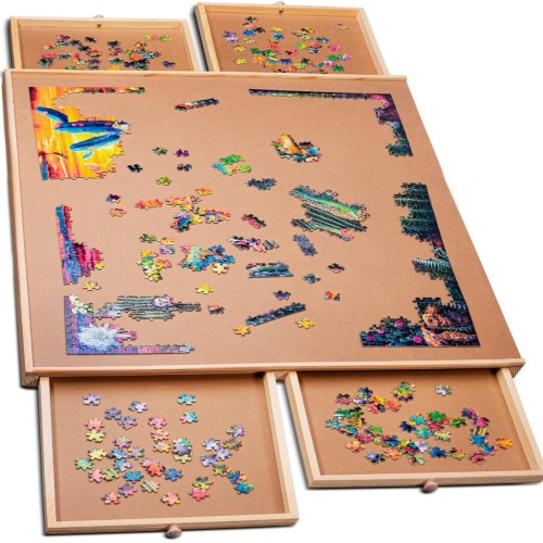 Wooden Jigsaw Puzzle Table 