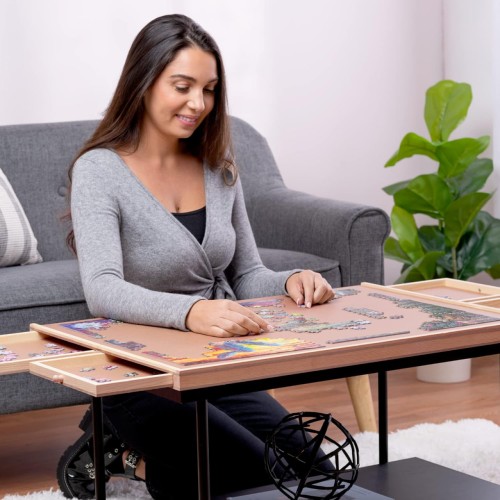 Wooden Jigsaw Puzzle Table 