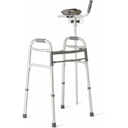 Medline Walker Platform Attachment, Enhances Stability & Mobility for Two-Button Walkers, Easy Installation