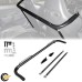 49" Black Universal Stainless Steel Racing Safety Seat Belt Roll Harness Bar Rod