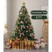 5FT Artificial Christmas Tree Premium PVC Holiday Xmas Tree for Home Office Holiday Party Decoration with Metal Foldable Stand, Easy Assembly