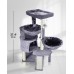 Xin Three Layer Cat Tree with Cat Condo and Two Hammocks,Grey