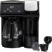 Hamilton Beach FlexBrew Trio 2-Way Coffee Maker, Compatible with K-Cup Pods or Grounds, Combination Single Serve & Full 12c Carafe, Removable Reservoir, Fast Brewing, Works with Alexa, Black