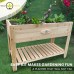 BGLPK84 - Cedar Patio Planter with Legs and Shelf - Large - 48" (L) x 24” (W) x 33” (H)