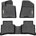 YITAMOTOR Floor Mats Compatible with 2017-2022 Kia Sportage / 2019-2021 Hyundai Tucson, Custom Fit Black TPE Floor Liners, 1st & 2nd Row All-Weather Protection