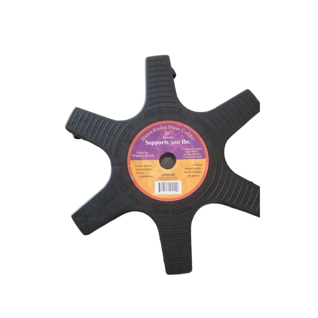 Bosmere Down Under Sottovaso Con Ruote Per Piante - Porta Vaso Resistente Capacità 226 Kg - 35,5 Cm - Colore Adobe