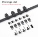 EaseLife 48" Bi-Folding Sliding Barn Door Hardware Track Kit for 4 Closet Door,Top Mount Roller,Heavy Duty,Slide Smoothly Quietly,Easy Install,Black,No Door (Track Length 52")