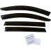 Smoke Tinted Tape-On Side Window Vent Visor Deflectors Rain Guards Compatible with Hyundai Santa Fe 2019 - 2023 SE SEL Limited Calligraphy 2020 2021 2022