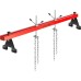 SPECSTAR 1100 Lbs Engine Support Bar Transverse Hoist for Motor Transmission with 2 Points Lift Holder and Dual Hooks