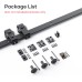 EaseLife 36" Bi-Folding Sliding Barn Door Hardware Track Kit for 2 Closet Door,Top Mount Roller,Heavy Duty,Slide Smoothly Quietly,Easy Install,Black,No Door (Track Length 40")