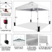 Crown Shades 10x10 Pop up Canopy Outside Canopy, Patented One Push Tent Canopy with Wheeled Carry Bag, Bonus 8 Stakes and 4 Ropes, White