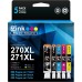 E-Z Ink (TM) Compatible Ink Cartridge Replacement for Canon PGI-270XL CLI-271XL PGI270 XL CLI271 XL to use with MG6820 MG5720 MG7720 (1 Large Black,1 Small Black,1 Cyan,1 Magenta,1 Yellow) 5 Pack