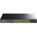 Cudy 24 Gigabit Ethernet Unmanaged PoE+ Switch, 300W, 24 * 100/1000Mbps PoE+ Ports, 2 Gigabit SFP, CCTV / VLAN Mode, 19-inch Rackmount, 802.3af/at, GS1028PS2