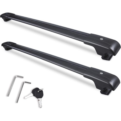 260lb Loading Weight Heavy Duty Roof Rack CrossBars Replacement for 2013-2018 Toyota RAV4,Anti-Corrosion,Aluminum Black Matte with Anti-Theft Locks (ONLY FIT Original Side Rail) Sold as 1 Pair