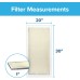 Filtrete 20x30x1 Air Filter, MPR 300, MERV 5, Clean Living Basic Dust 3-Month Pleated 1-Inch Air Filters, 6 Filters