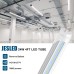 JESLED 4FT T8 LED Type B Tube Light Bulbs, 24W 5000K Daylight White, 3000LM, 4 Foot T12 LED Replacement for Flourescent Tubes, Ballast Bypass, Dual-end Power, Clear, Warehouse Shop Lights (12-Pack)