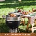 Onlyfire Stainless Steel Rotisserie Ring Kit Barbecue Accessories for Weber 22" Kettle Grill and Other Similar Size Grills