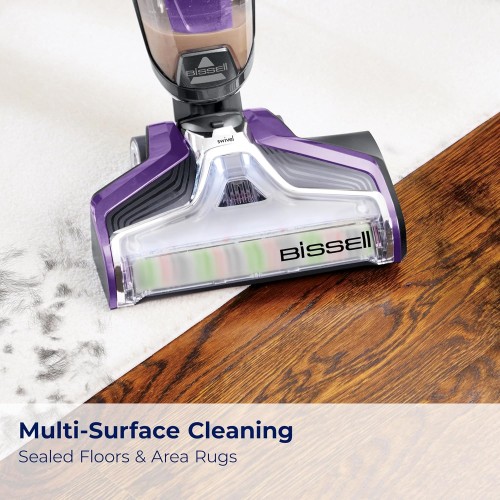 BISSELL Crosswave Pet Pro All in One Wet Dry Vacuum Cleaner and Mop for Hard Floors and Area Rugs, Purple, 2306A