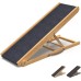 Dog Ramp for Bed Small Dog to Large Dog - Portable Ramp for Dogs, Folding Dog Ramp for All Breeds - Adjustable Dog Ramp for Couch or Car, Wooden Dog Ramps for Sofa (Natural Wood-Flat)