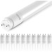 Sunco 10 Pack 4ft. T8 Durable Long-Lasting Instant-On Flicker-Free Indoor Industrial Commercial Warehouse Frosted LED Tube, 2200 Lumens, Type B, 5000K, 18W, Non-Dimmable, AC120-277V - UL-Certified