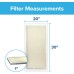 Filtrete 20x30x1 Air Filter, MPR 300, MERV 5, Clean Living Basic Dust 3-Month Pleated 1-Inch Air Filters, 6 Filters