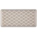 Miles Modern Diamond Anti-Fatigue Air-Infused Kitchen Mat, Coffee Brown, 19.6"X3