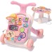 QDRAGON 3 in 1 Baby Walker and Activity Center for Baby Girl,Toddler, Learning to Walk, Sit to Stand, Early Learning Push Toys for Infant 6-12 Months Pin