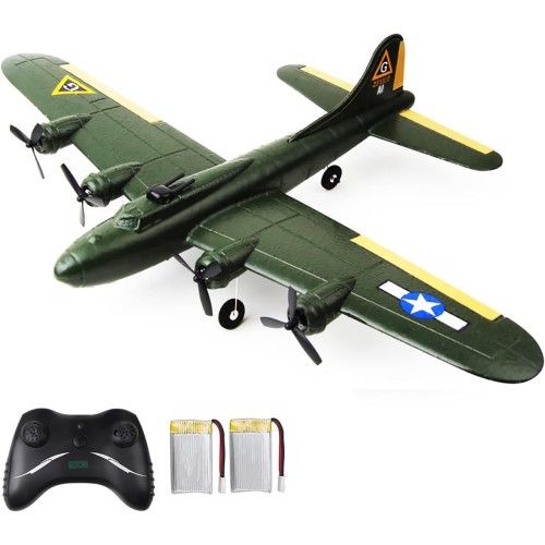 B-17 RC Plane Ready to Fly, Easy to Fly RC Glider for Kids & Beginners, Hobby Remote Control Airplane for Adults, RC Airplanes for Boy