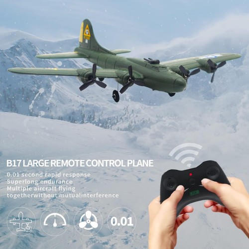 B-17 RC Plane Ready to Fly, Easy to Fly RC Glider for Kids & Beginners, Hobby Remote Control Airplane for Adults, RC Airplanes for Boy