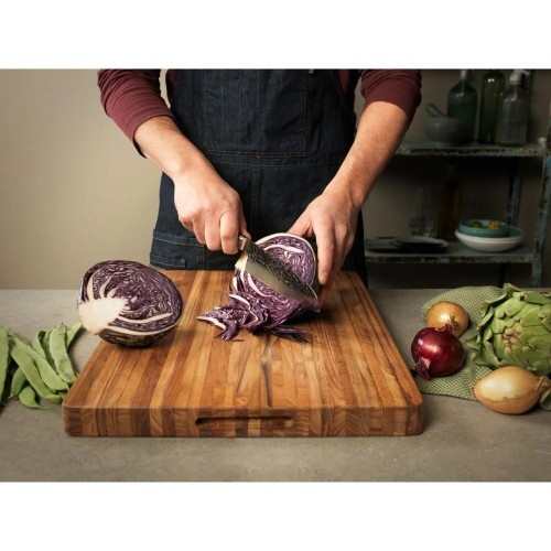 TeakHaus Edge Grain Carving Board w/Hand Grip (Rectangle) | 24" x 18" x 1.5"