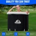 Moyanne Large Size ice bath cold plunge tub for athletes pod portable,Multiple Layered Portable Ice Pod for Recovery and Cold Water Therapy, Cold Plunge Tub for Outdoor, ice baths at home (black)