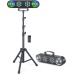 DJ Lights with Stand, Telbum Party Bar Light Set, Mobile Stage Lighting System Sound Activated LED Par Lights, for Move Band Disco Wedding Halloween Christmas