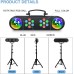 DJ Lights with Stand, Telbum Party Bar Light Set, Mobile Stage Lighting System Sound Activated LED Par Lights, for Move Band Disco Wedding Halloween Christmas