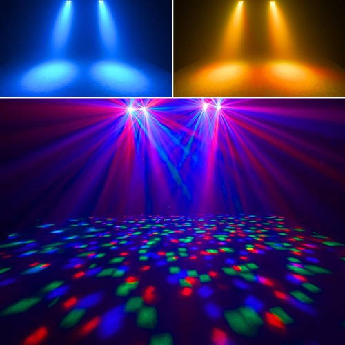 DJ Lights with Stand, Telbum Party Bar Light Set, Mobile Stage Lighting System Sound Activated LED Par Lights, for Move Band Disco Wedding Halloween Christmas