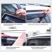 Tape-on Sun/Rain Guard Side Window Visor Deflectors Rain Guards for 2018 2019 2020 2021 2022