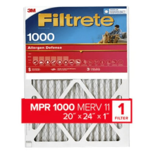 Filtrete™ Electrostatic Air Filter, 1000 MPR, 20 in x 24 in x 1 in (50,8 cm x 60,9 cm x 2,5 cm)