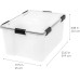 IRIS USA Weathertight Storage Box, 62 Quart - Clear (110550)