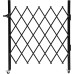 Single Folding Security Gate, 4.27' H x 36.6" W Folding Door Gate, Iron Accordion Security Gate, Flexible Expanding Security Gate, Rolling Barricade Gate, Scissor Gate or Door with Padlock