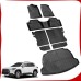 Fit for 2022 2023 2024 T-oyota Corolla Cross Floor Mats Backrest Mats Cargo Liners, All-Weather Full Set 3D Custom Car Mats for Corolla Cross 2024 Accessories (Not Fit Sedan/Hatchback Model)