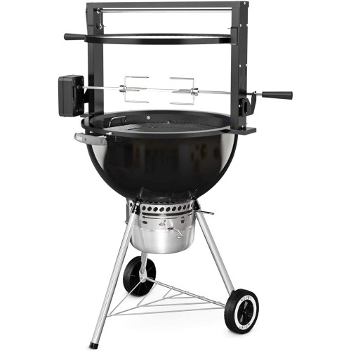 only fire Santa-maria Style Grill Rotisserie System Adjustable Cooking Grate Attachment for Weber 22 inch Kettle Grills - Global Patent