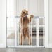 Cumbor 36" Extra Tall, 29.7-46" Wide Baby Gate for Stairs, Easy Install Pressure/Hardware Mounted Dog Gates for House, Auto Closed Walk Thru Pet Gate for Doorways, Child Gate for Kids/Toddlers, White