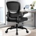 Office Chair, Ergonomic Desk Chair with Lumbar Support and Adjustable Armrests, Breathable Mesh Mid Back Computer Chair