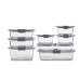 	Rubbermaid BHBUSAZIN027901 Brilliance Microwavable Food Storage Container Set, 18-Piece