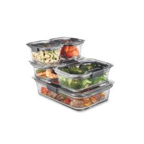 	Rubbermaid BHBUSAZIN027901 Brilliance Microwavable Food Storage Container Set, 18-Piece