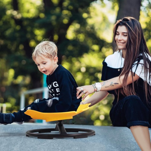 Sit and Spin Swivel Chair for Kids Toddlers, Sensory Spinning Seat, Improve Kids' Carsickness, Seasickness, Airsickness
